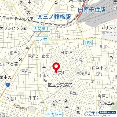 【地図】 | スカイコート浅草第３
