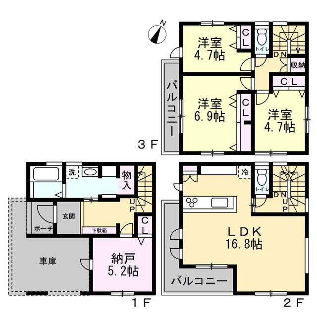 安芸郡海田町成本の間取り