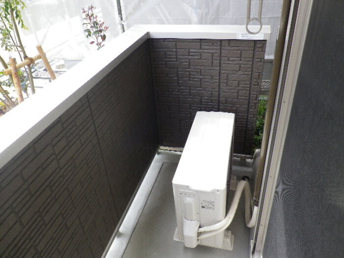 東山ヒルズⅡのバルコニー