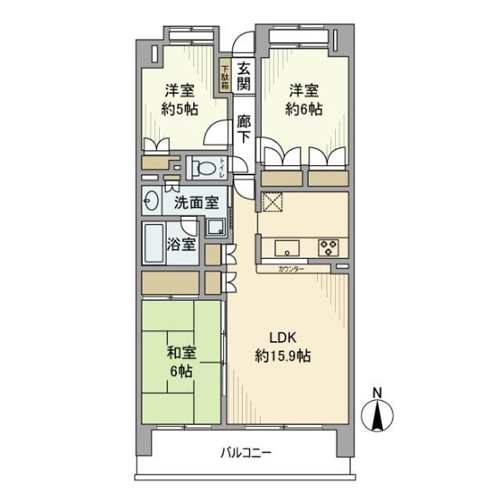 【間取り】 | プランヴェール横浜三ツ境