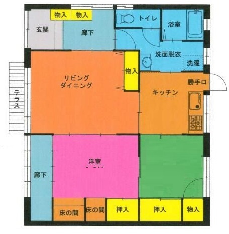 クレスト大井の間取り|間取りです。