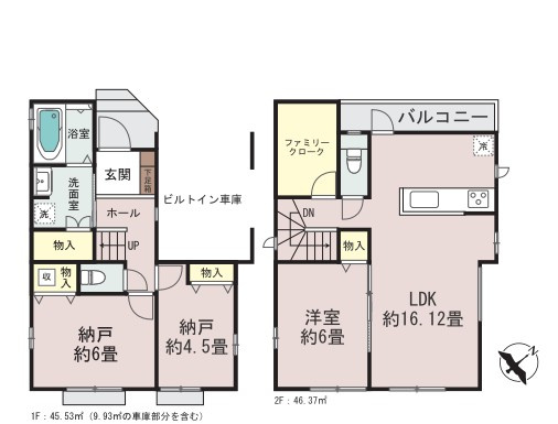【仲介手数料無料】ふじみ野市鶴ケ舞の間取り