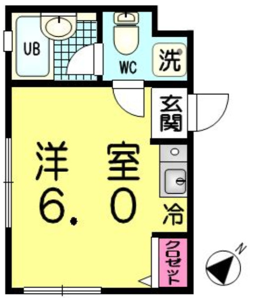 豊島区西池袋３丁目のアパートの間取り