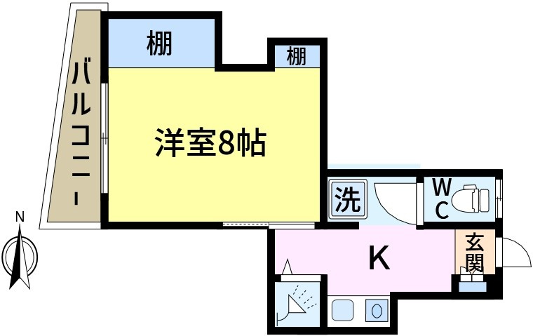 キャスティール四倉の間取り