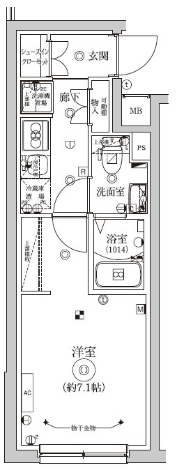 ベルシードステアー新中野の間取り