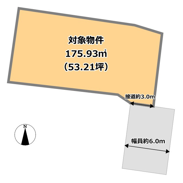 売地（国分町）の土地図|土地図