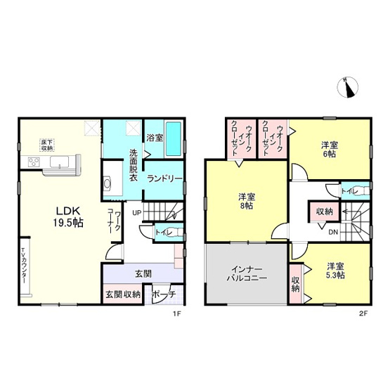【間取り】 | 姫路市北原7期/全2棟