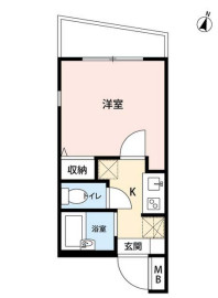 板橋区本町の賃貸マンションの間取り