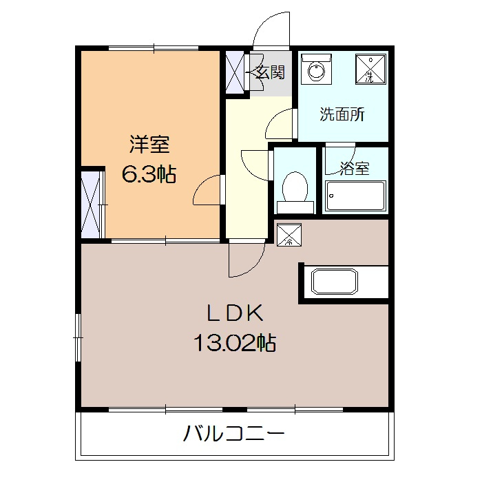 ルミエールヴィラージュの間取り