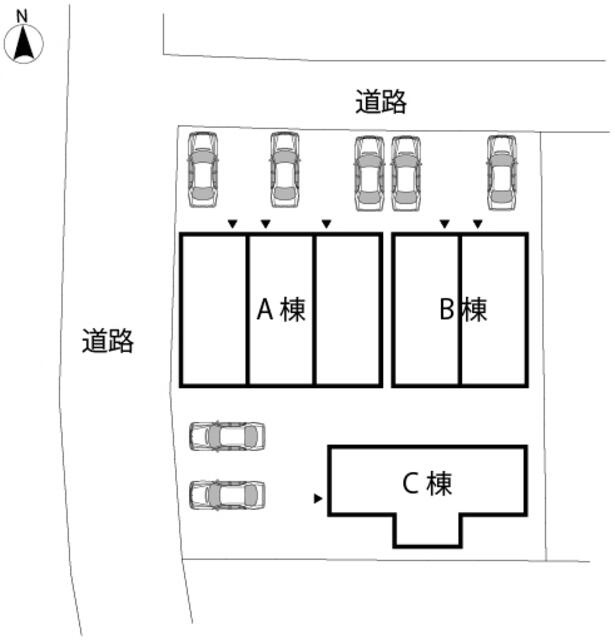 ヴィライーストA棟の区画図
