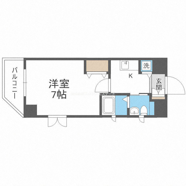 クレイドル西田辺の間取り