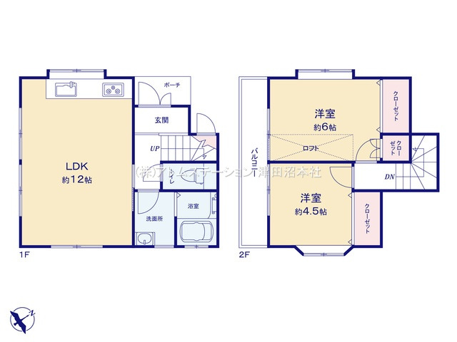 【間取り】 | アトムセレクト東船橋４丁目中古戸建て