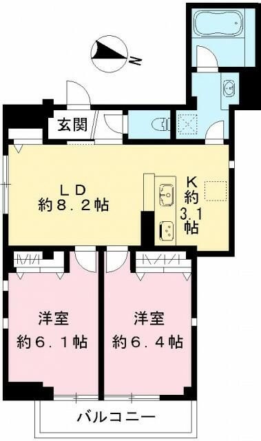 ココン　ヴェルデの間取り