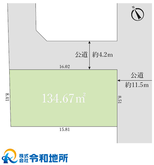 売地　茅ヶ崎市柳島海岸Ⅲの区画図