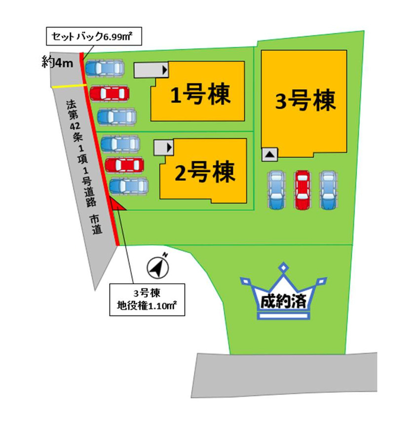 よかタウン／北区麻生田２丁目１期／１号棟の区画図