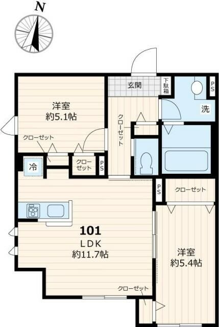 トミークレスト初台の間取り