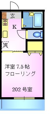 メゾンドエスペランスBの間取り
