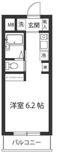 スカイハイツみゆきの間取り|間取りです。