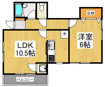 川崎市多摩区菅５丁目のアパートの間取り