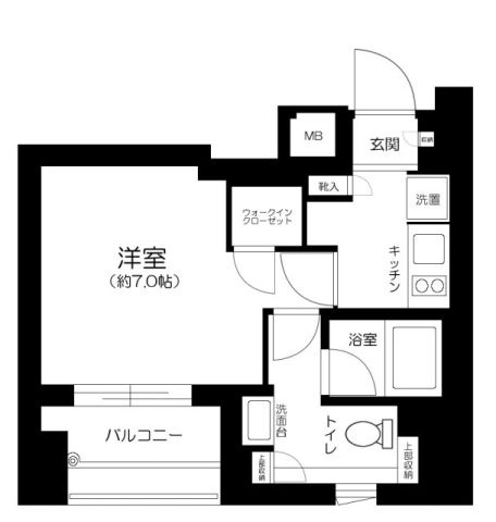 パークリュクス銀座ｍｏｎｏの間取り|間取りです。