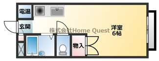 【間取り】 | エステートピアナカタD棟