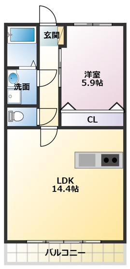 【間取り】 | ライフパーク・ミナミ