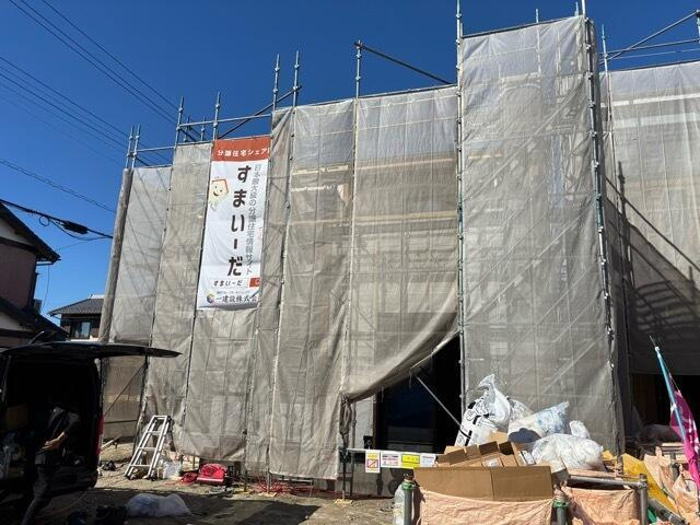 仲介手数料無料）一宮市小信中島萱場　１号棟の外観|建物外観を気になさる方へ、見た目の良い物件です