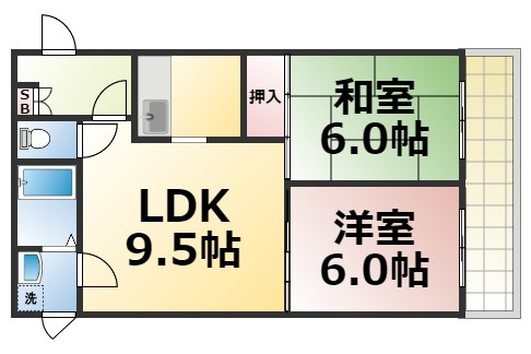 【間取り】 | グランデージ今里　仲介手数料無料