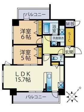 (仮称)大楠1丁目ビル　大楠小学校区の間取り
