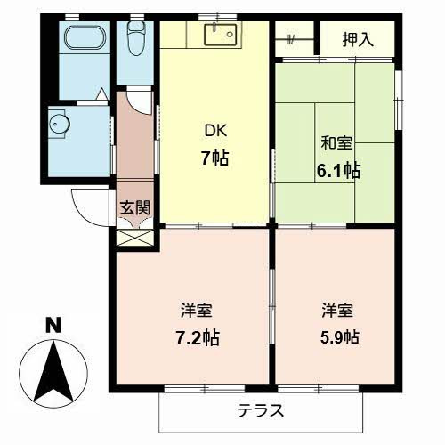 メゾン・ボナールAの間取り