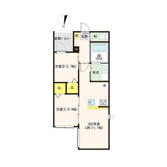 【間取り】 | 仮称)菊園町四丁目