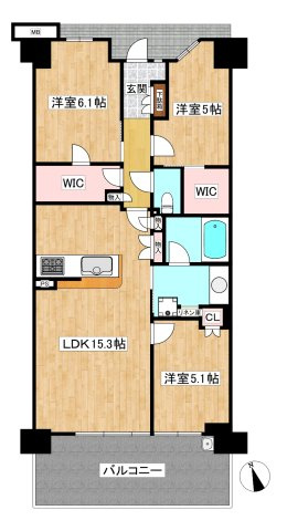 【間取り】 | ルネ西宮甲子園
