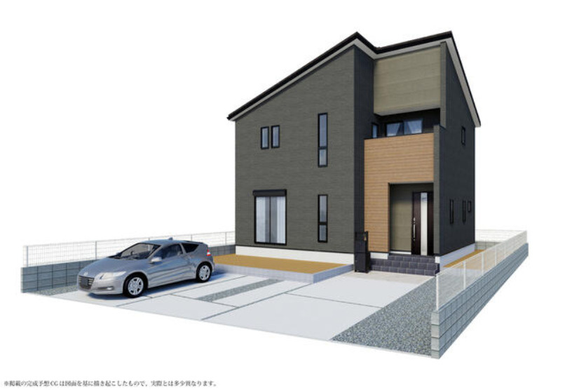 野田市吉春1期　新築戸建　1号棟の外観パース