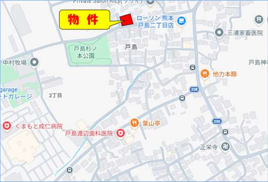 よかタウン／東区戸島３丁目２期／１号棟の地図