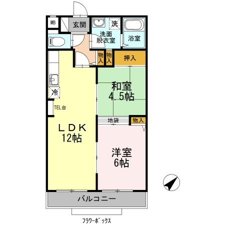 ロワール赤塚の間取り