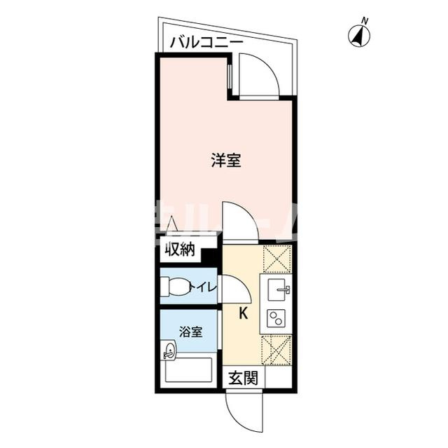 板橋区本町の賃貸マンションの間取り