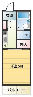 成田市玉造７丁目の賃貸マンションの間取り