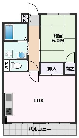 【間取り】 | ハイツ山田南