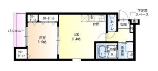 【間取り】 | フジパレス羽衣駅南Ⅱ番館