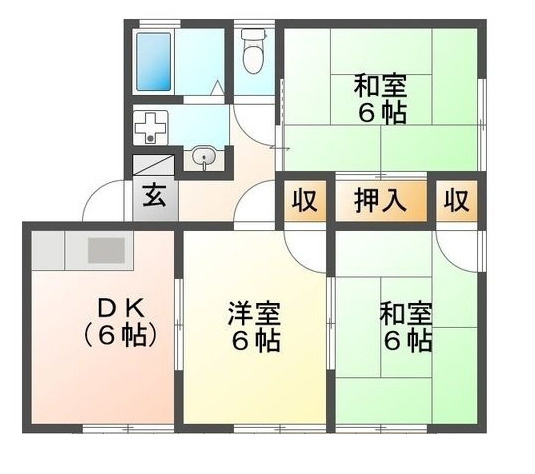 セジュール中野の間取り