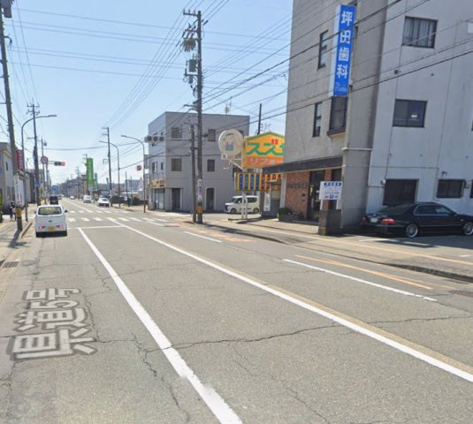 福井県福井市二の宮5丁目　土地の前面道路含む現地写真