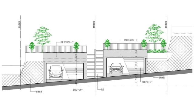 朝日ヶ丘町 売土地 西区画の土地図