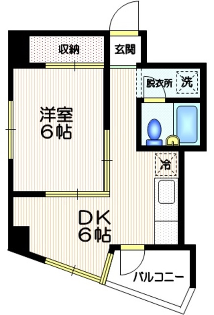メゾンドカヤシマの間取り|☆和室からフローリングへリノベーション