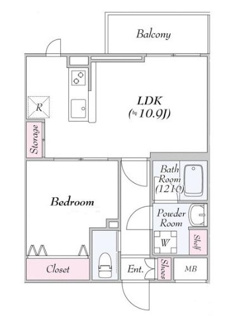 【間取り】 | コンソラトゥール西大井 | 間取りです。