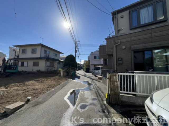 ◎茅ヶ崎市東海岸北5丁目　建築条件なし　売地の前面道路含む現地写真|前面道路の様子です◇