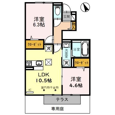 プレミアムリコス　弐号館の間取り