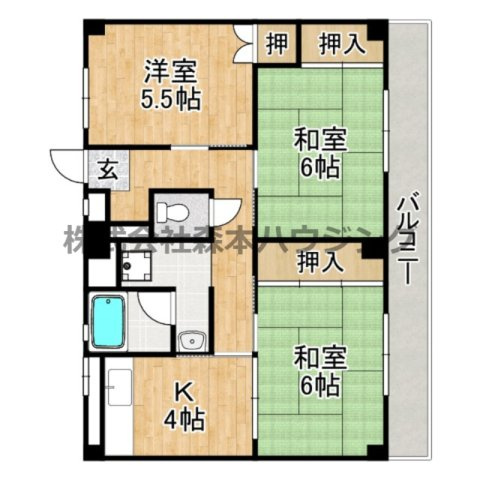 【間取り】 | 　ビレッジハウス春日Ⅰ　1号棟