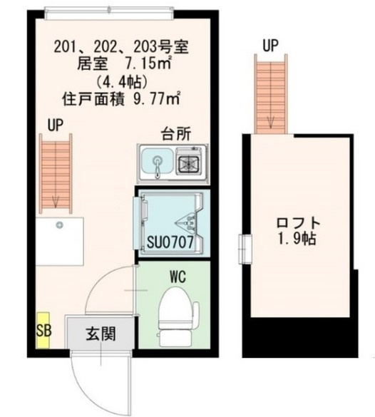 カシミール学芸大前の間取り