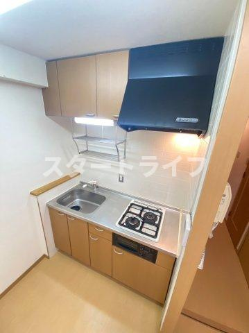 大阪市東淀川区東中島１丁目の賃貸マンションのキッチン