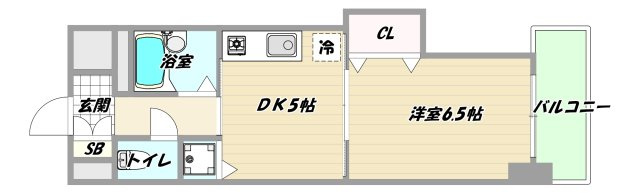 大阪市淀川区東三国３丁目の賃貸マンションの間取り